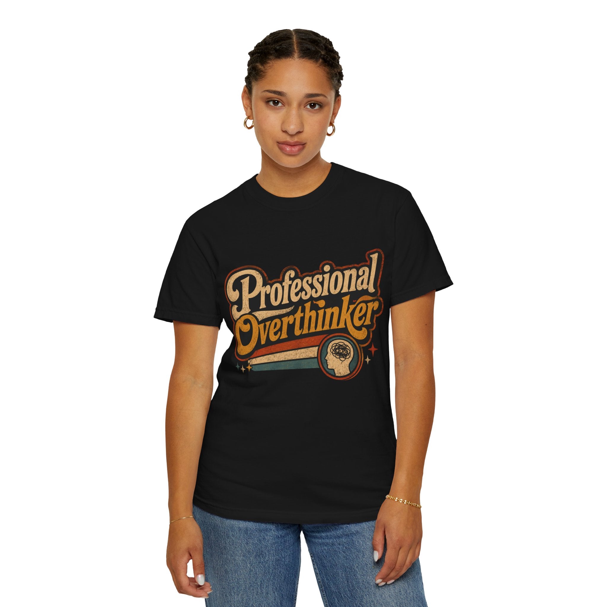 "Professional Overthinker" Retro Graphics T-Shirt