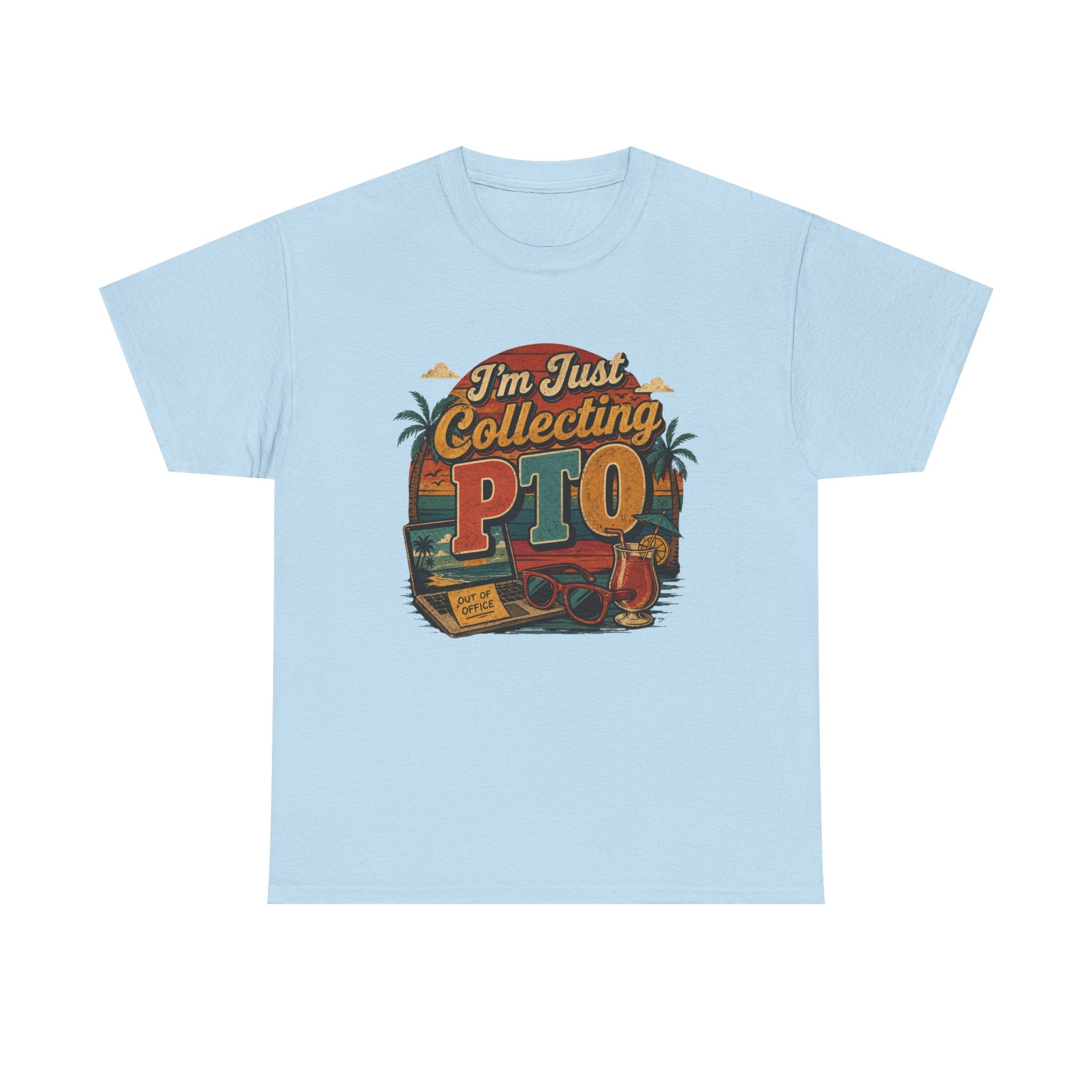 "I’m Just Collecting PTO" Retro Graphics T-Shirt