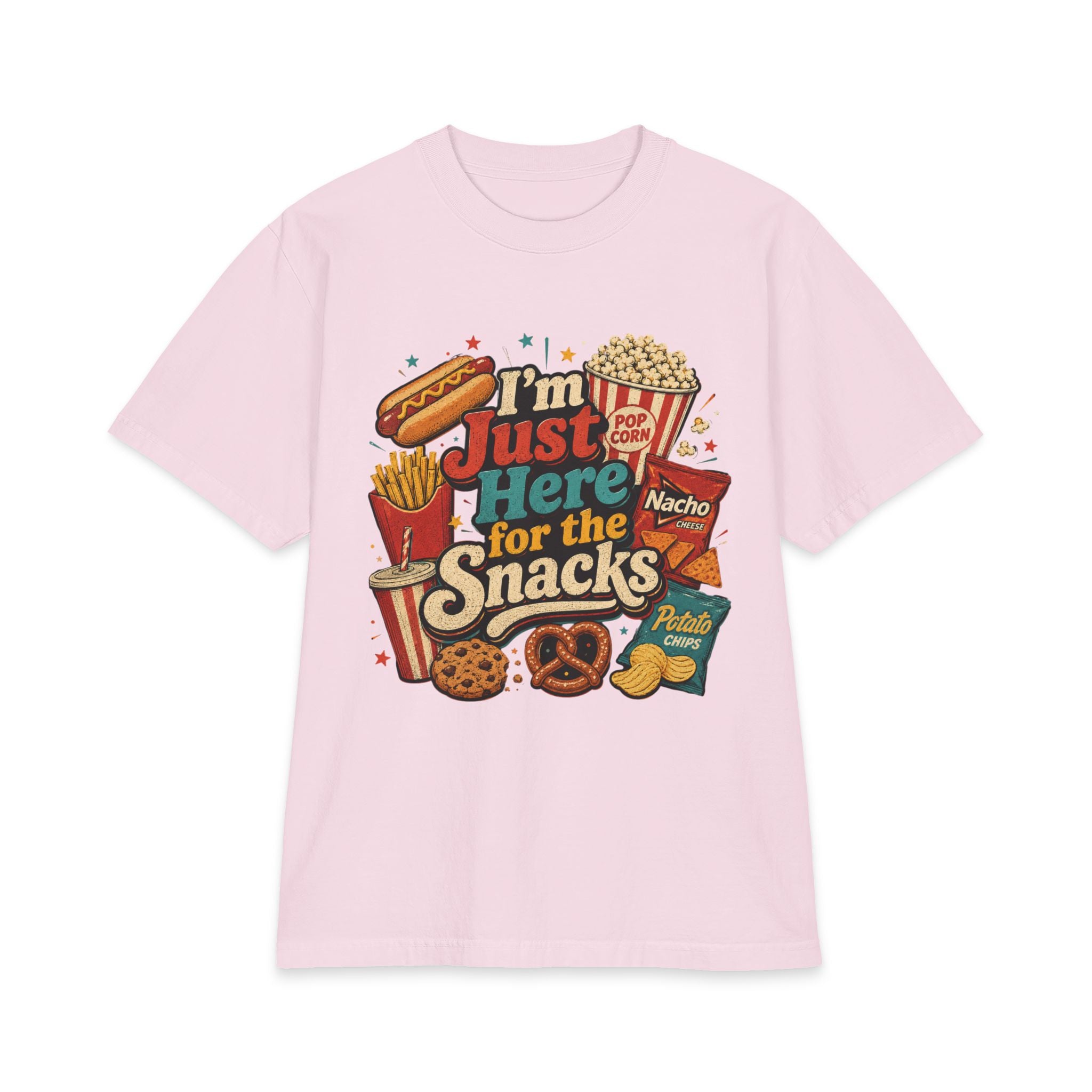 "I'm Just Here for the Snacks" Graphic Tee