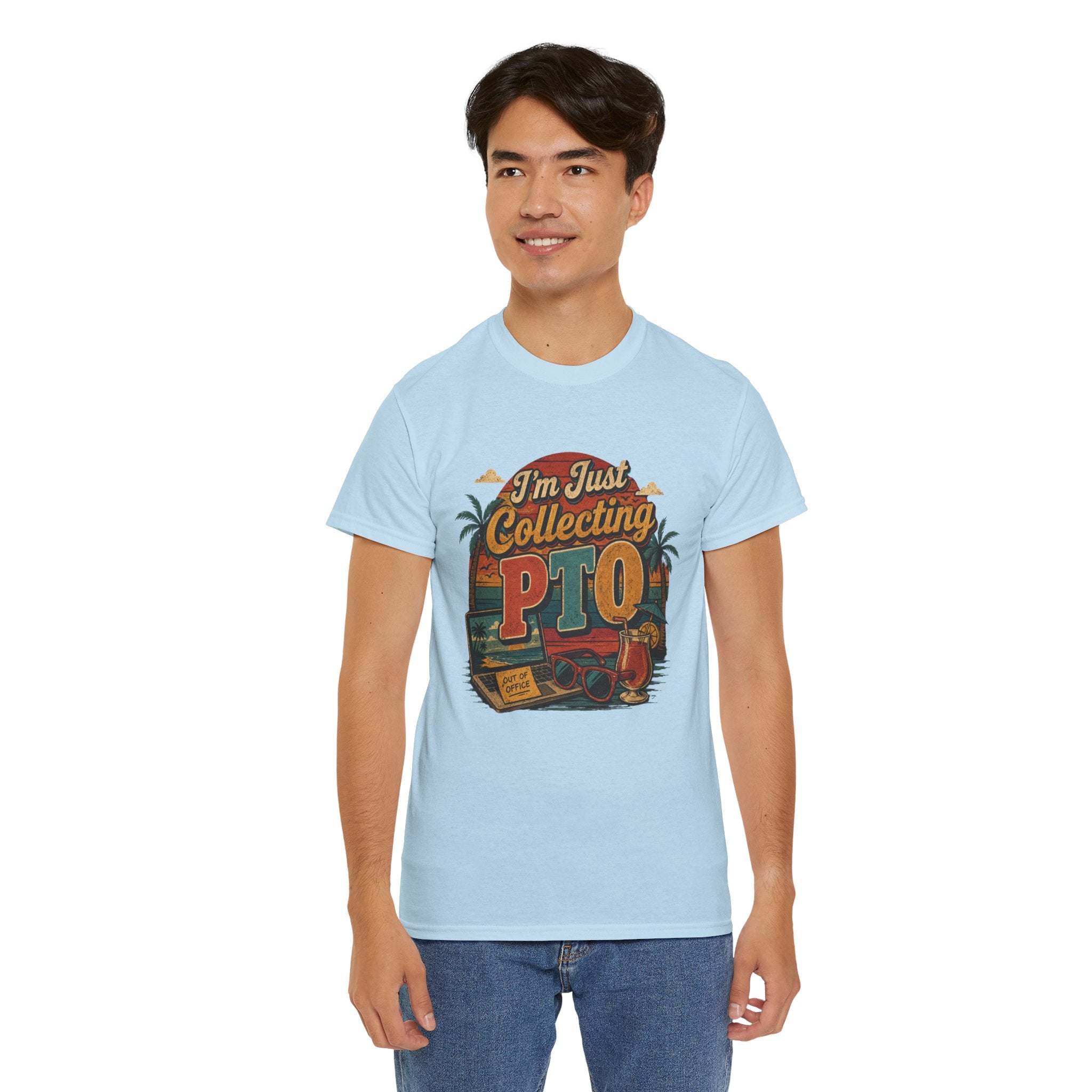 "I’m Just Collecting PTO" Retro Graphics T-Shirt