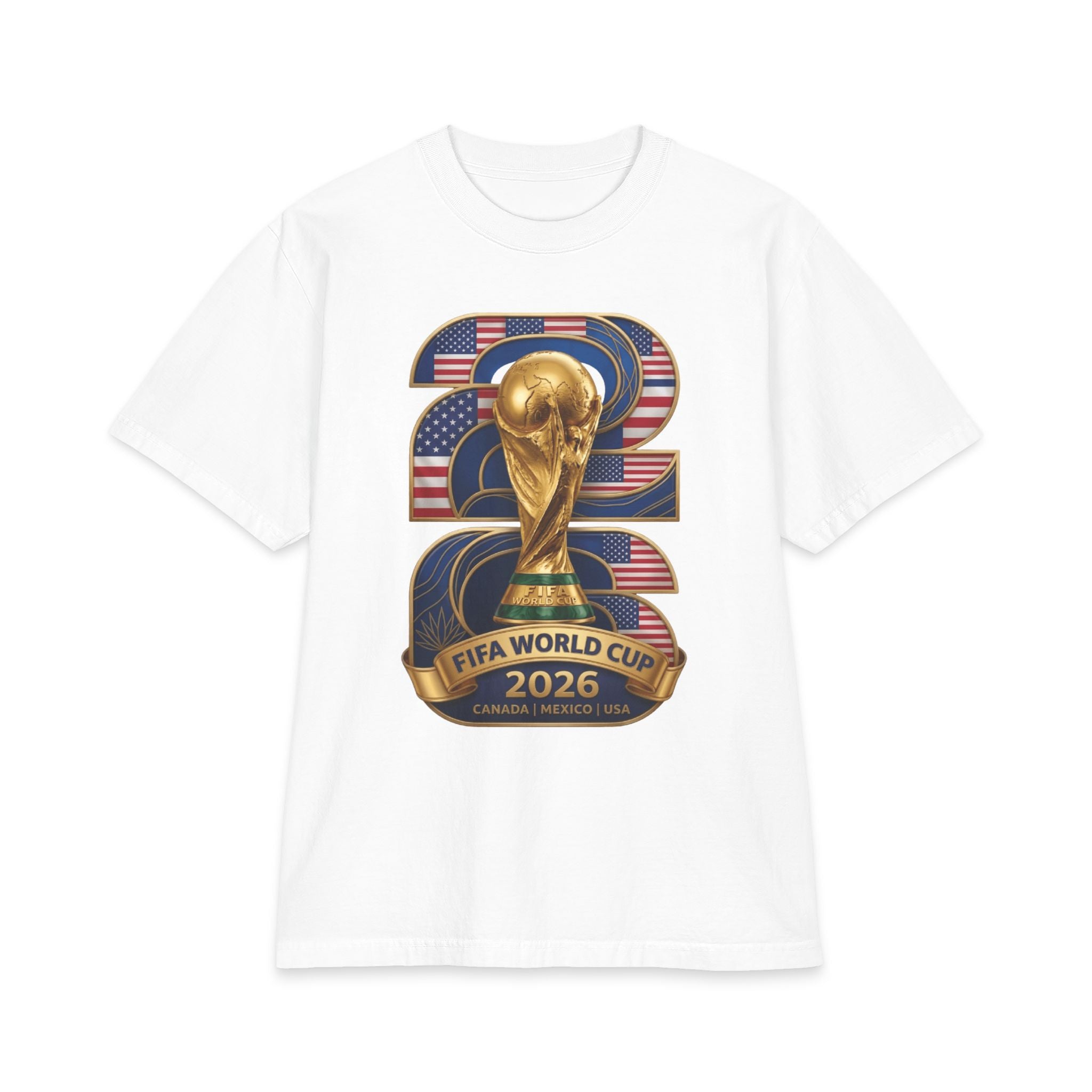 2026 FIFA World Cup Trophy T‑Shirt — USA/Canada/Mexico Host Souvenir