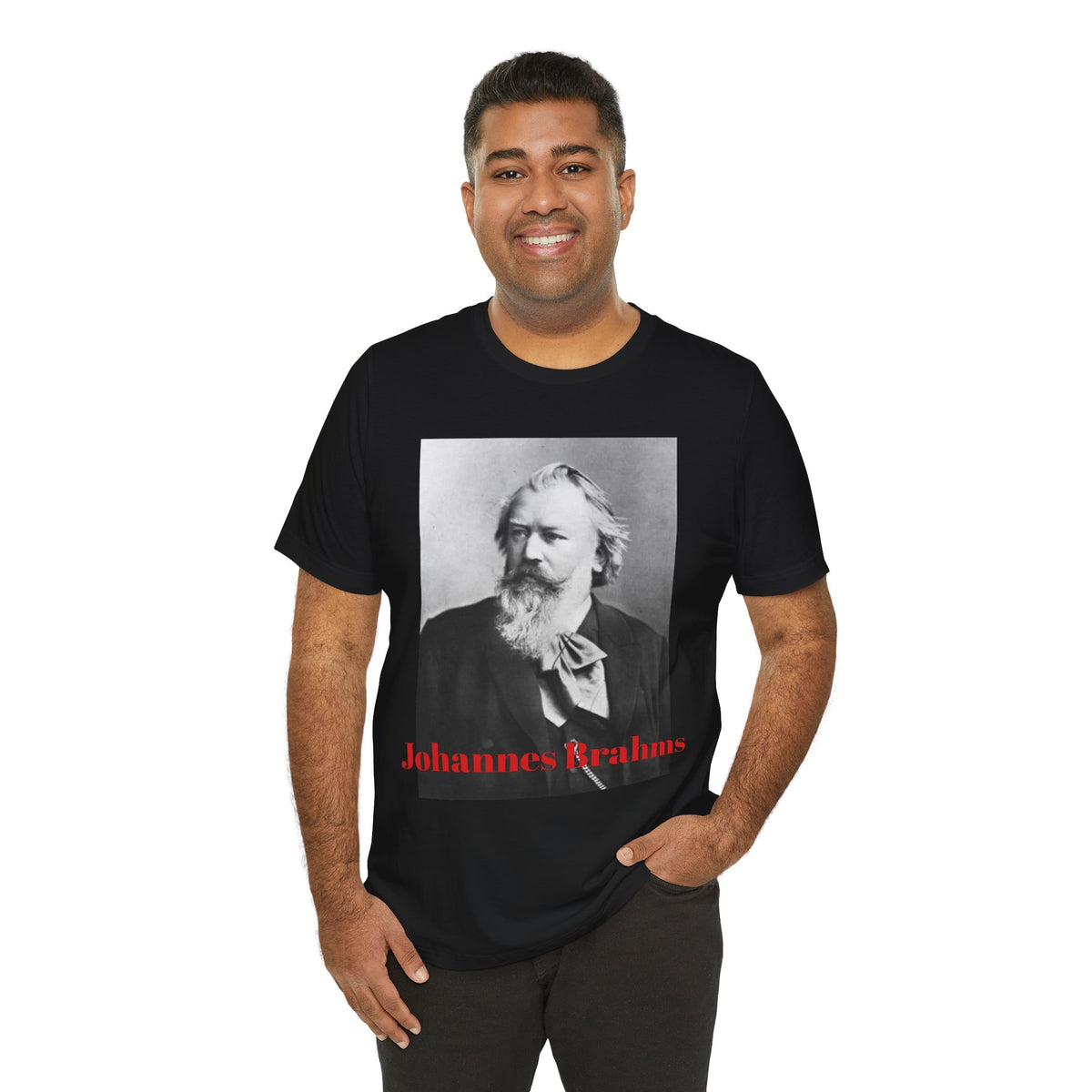 Johannes Brahms Portrait Graphic T‑Shirt