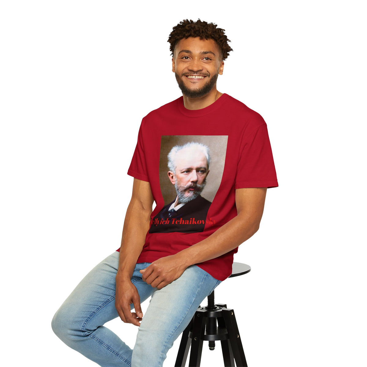Pyotr Ilyich Tchaikovsky Portrait Graphic T-Shirt