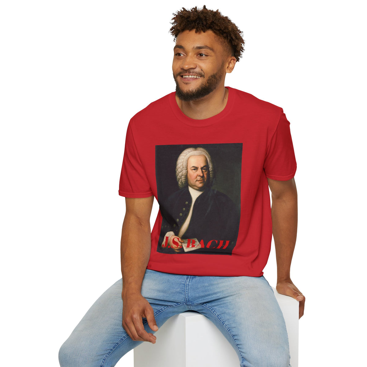 Bach Portrait Graphic T-Shirt