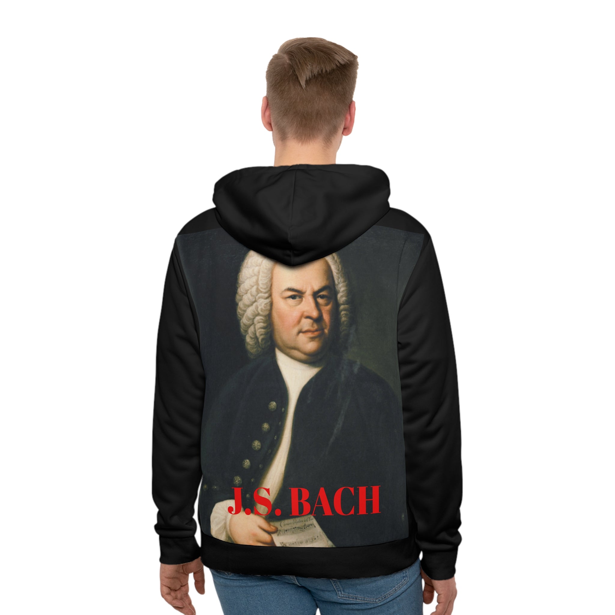 J.S. Bach Portrait Graphic Hoodie