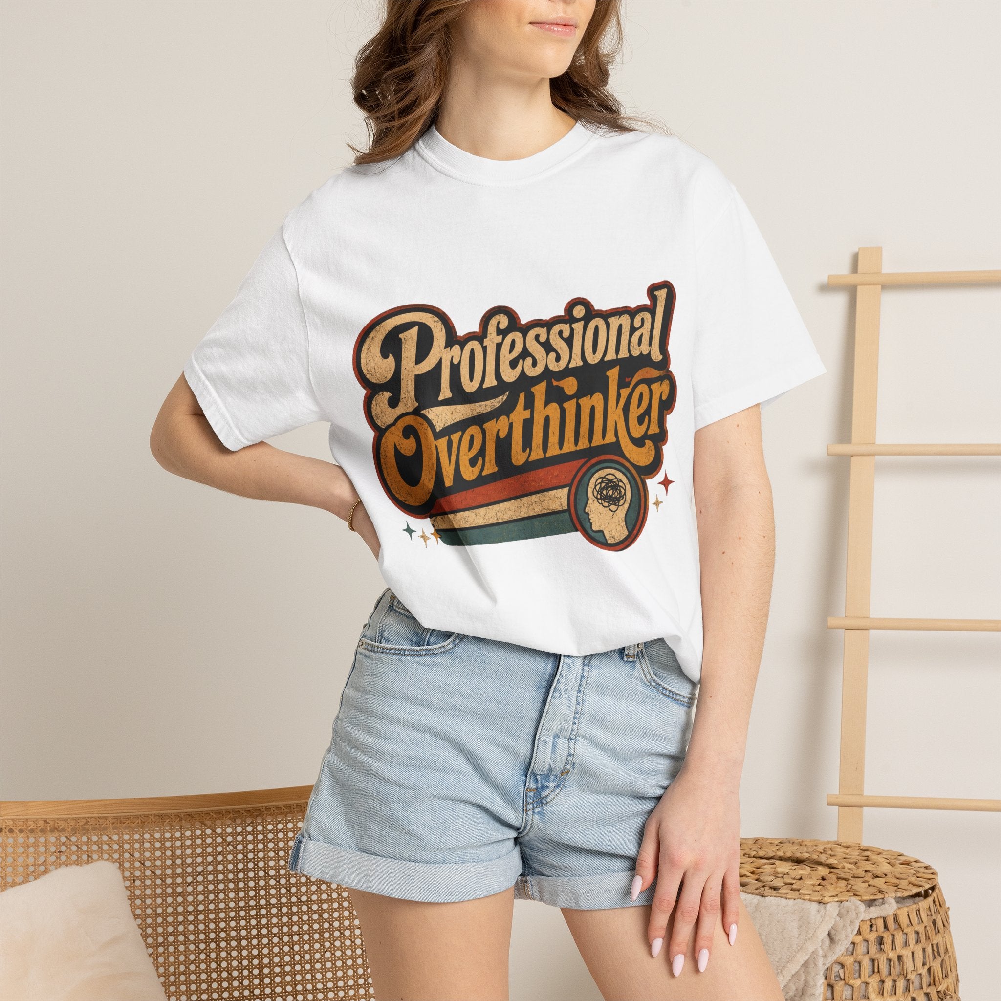 "Professional Overthinker" Retro Graphics T-Shirt