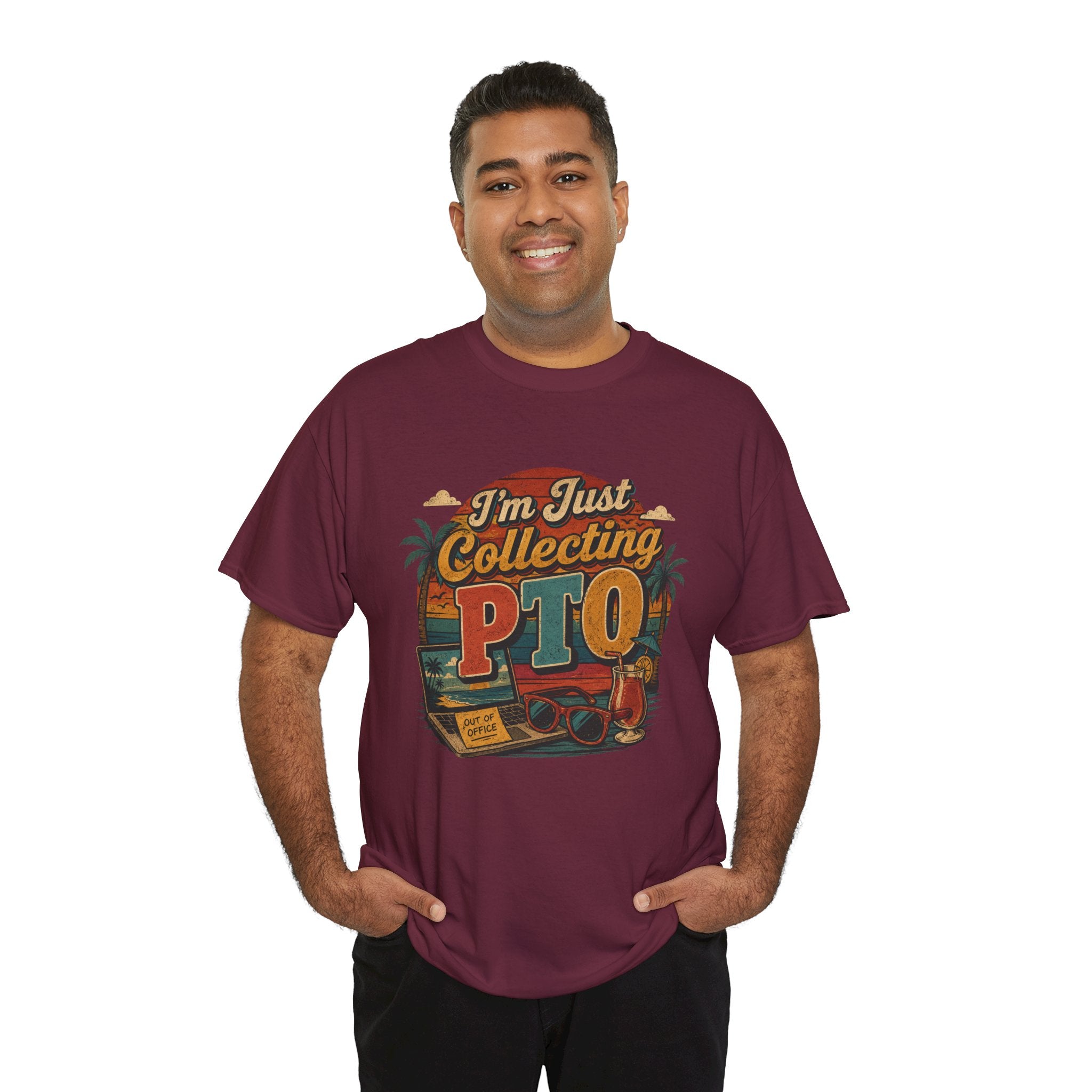 "I’m Just Collecting PTO" Retro Graphics T-Shirt