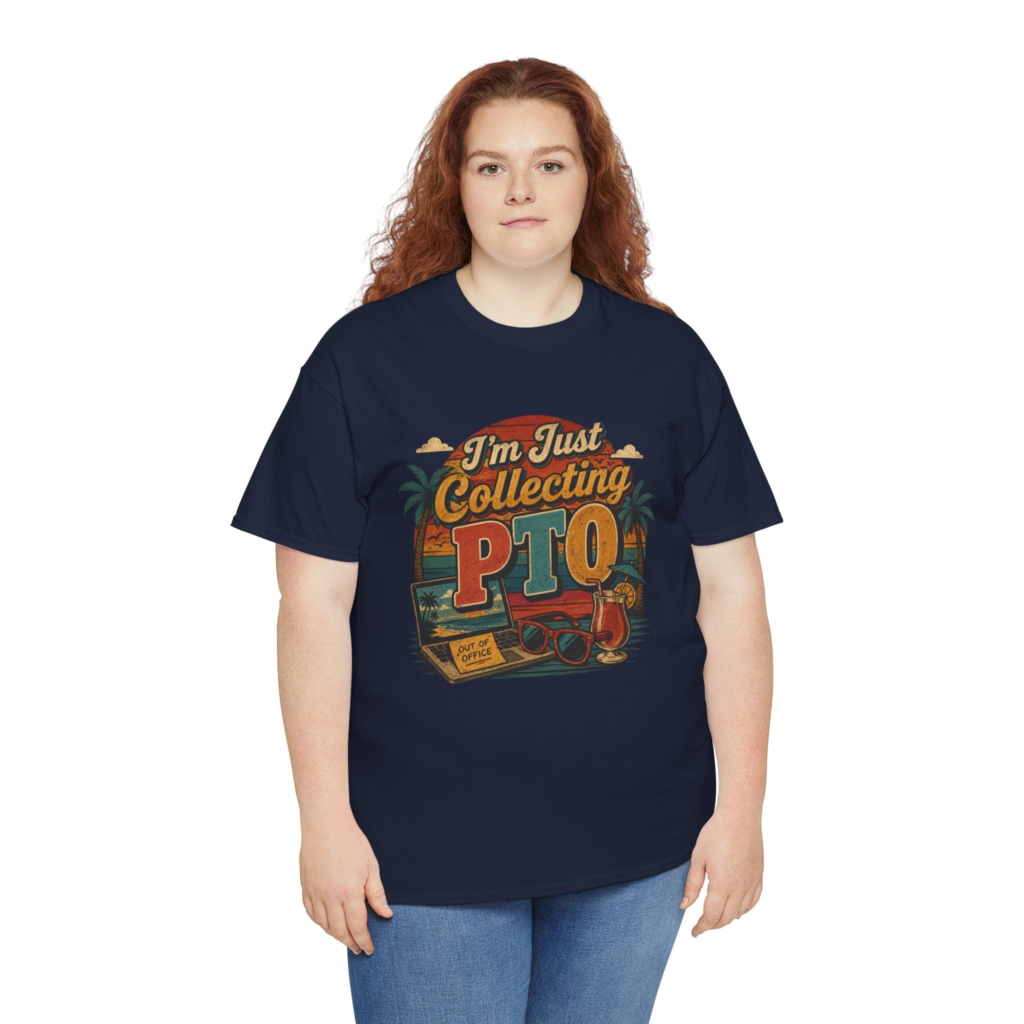 "I’m Just Collecting PTO" Retro Graphics T-Shirt