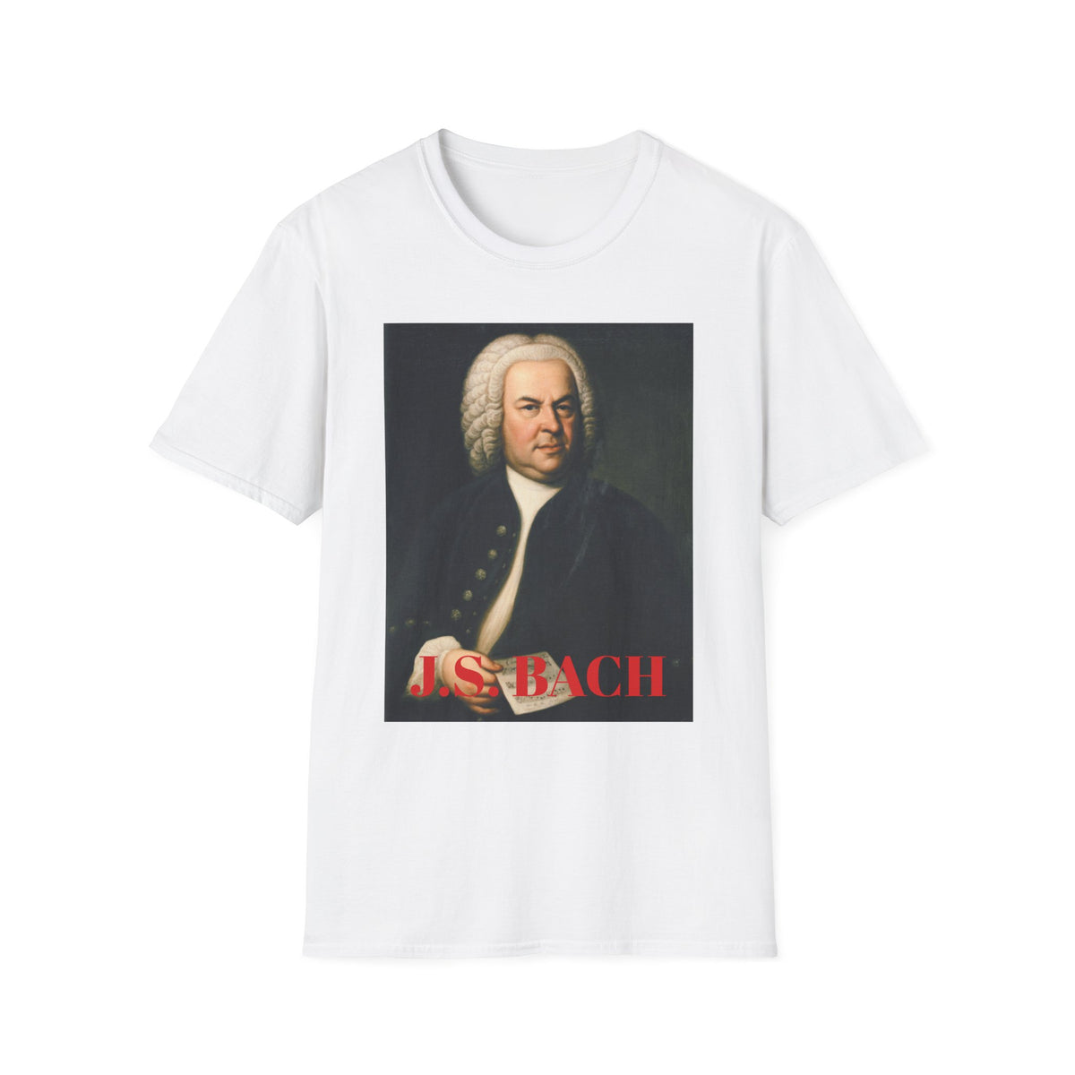 Bach Portrait Graphic T-Shirt