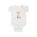Cute Watercolor Cheetah Baby Bodysuit