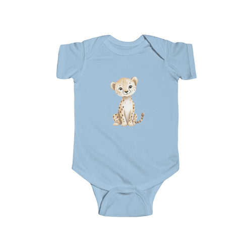 Cute Watercolor Cheetah Baby Bodysuit