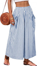 Striped Wide Leg Palazzo Pants