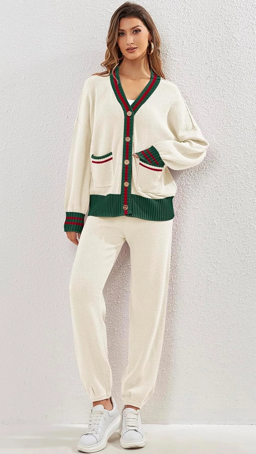 Knit Cardigan Lounge Set