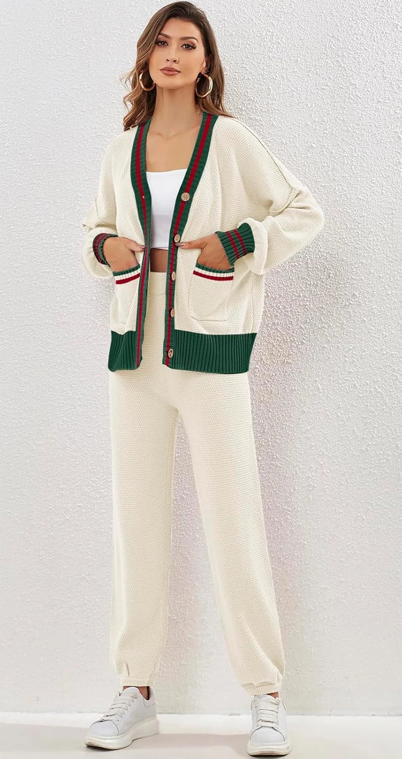 Knit Cardigan Lounge Set
