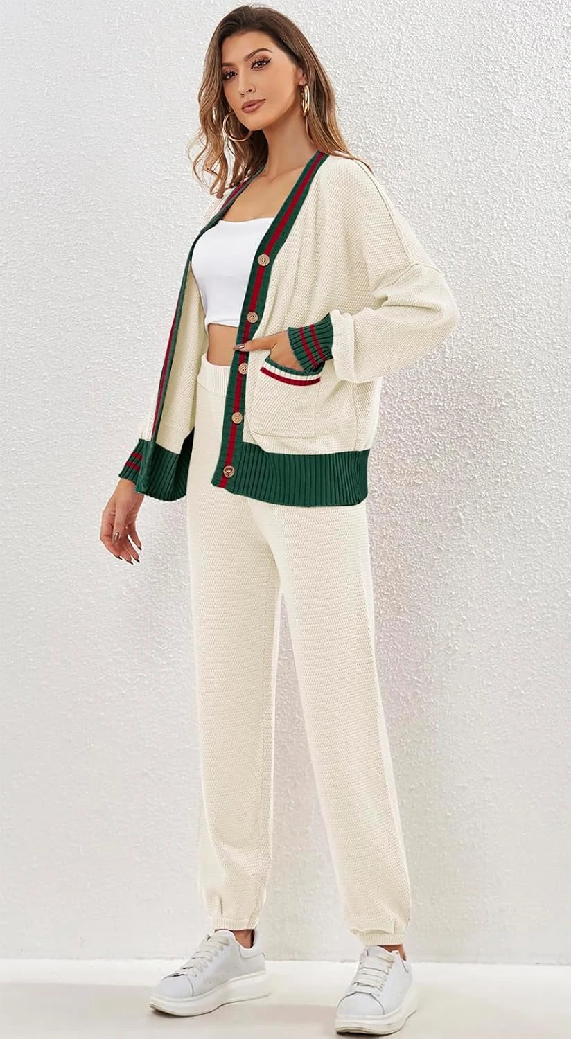 Knit Cardigan Lounge Set