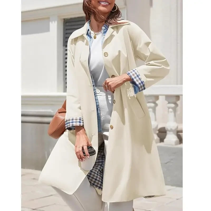 Oversized Single Breasted Trench Coat
