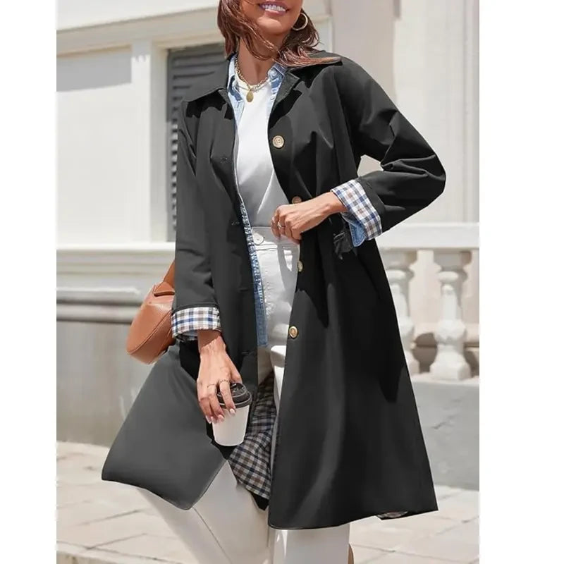 Oversized Single Breasted Trench Coat