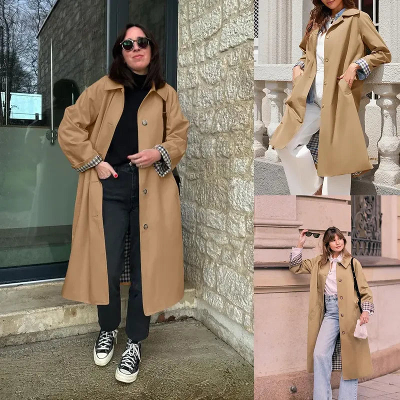 Oversized Single Breasted Trench Coat