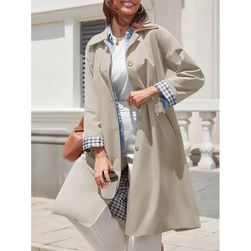 Oversized Single Breasted Trench Coat
