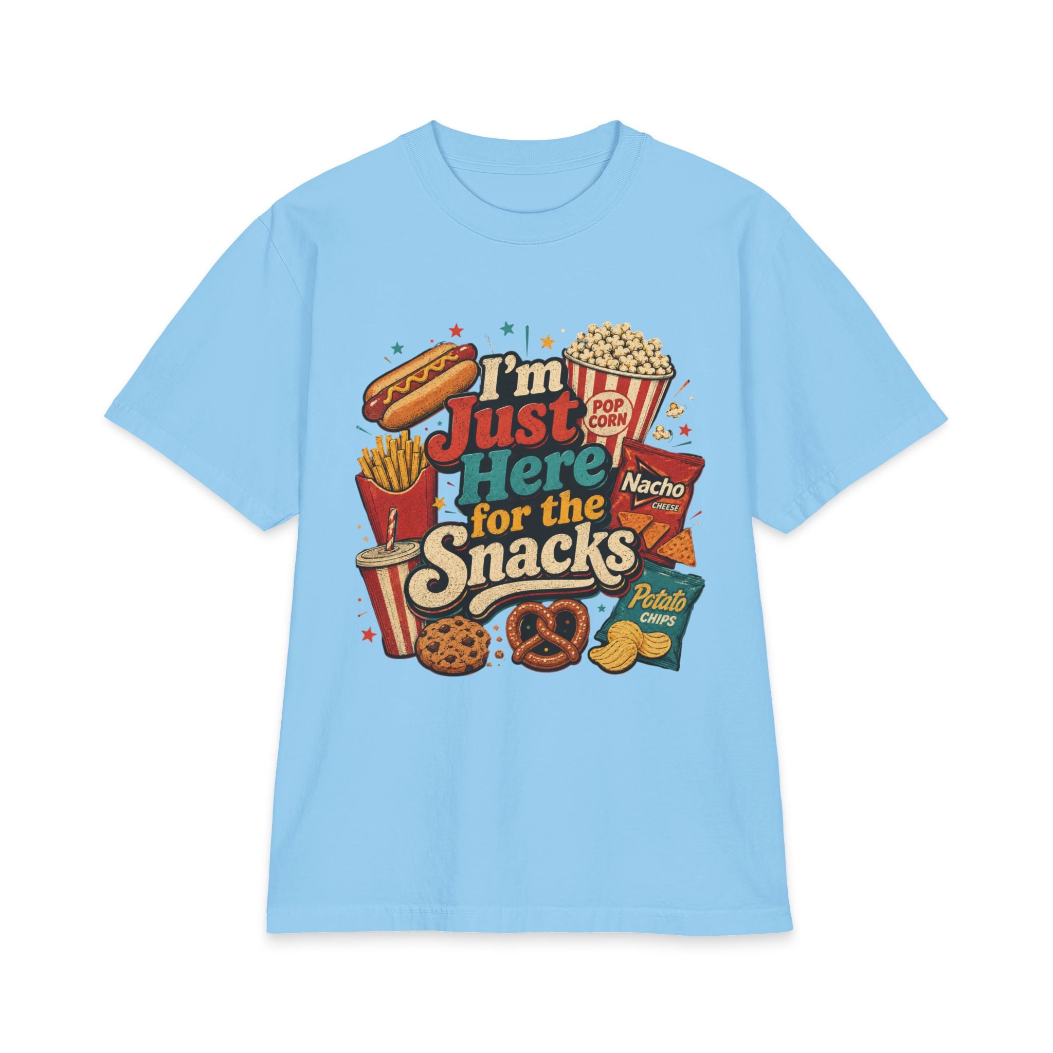 "I'm Just Here for the Snacks" Graphic Tee