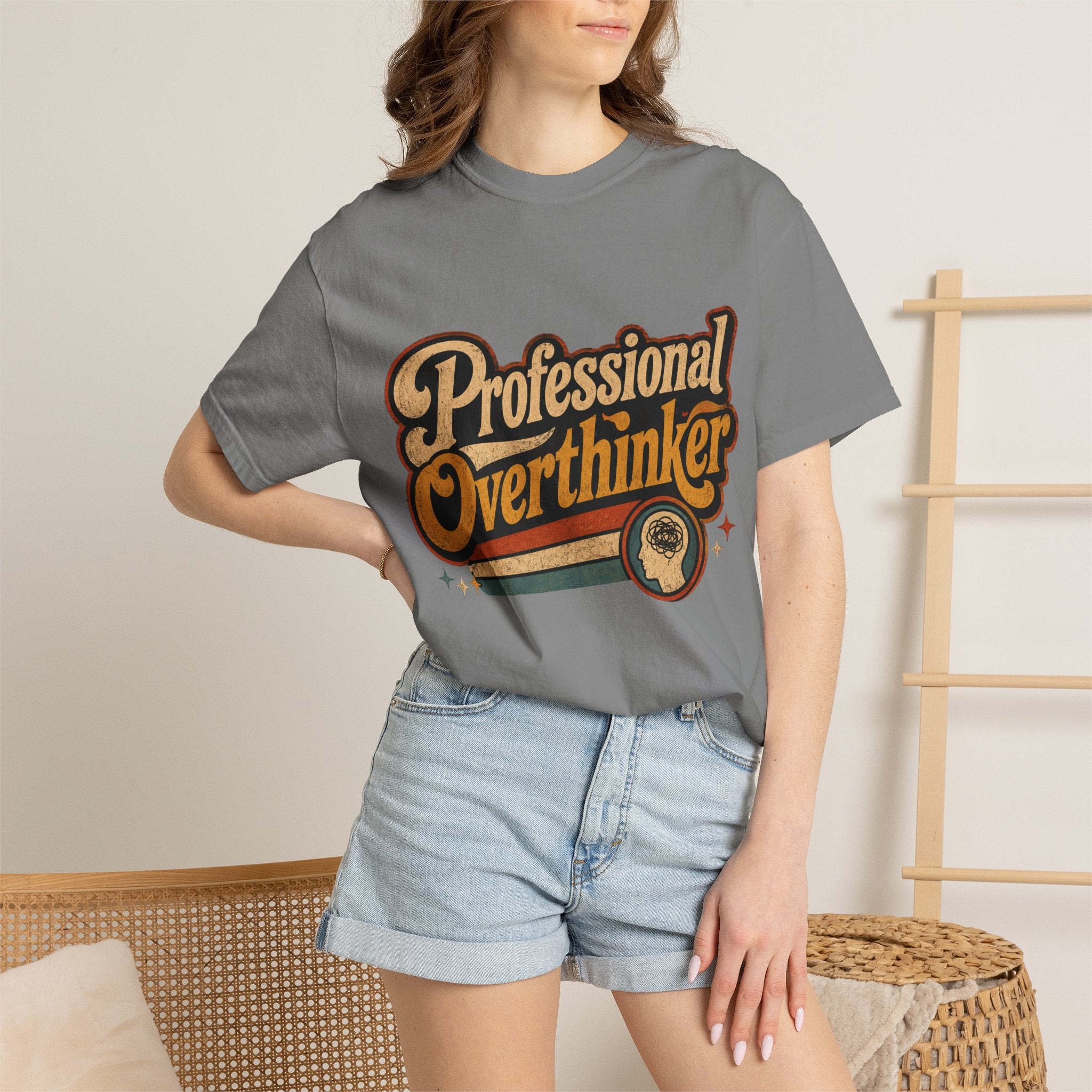 "Professional Overthinker" Retro Graphics T-Shirt