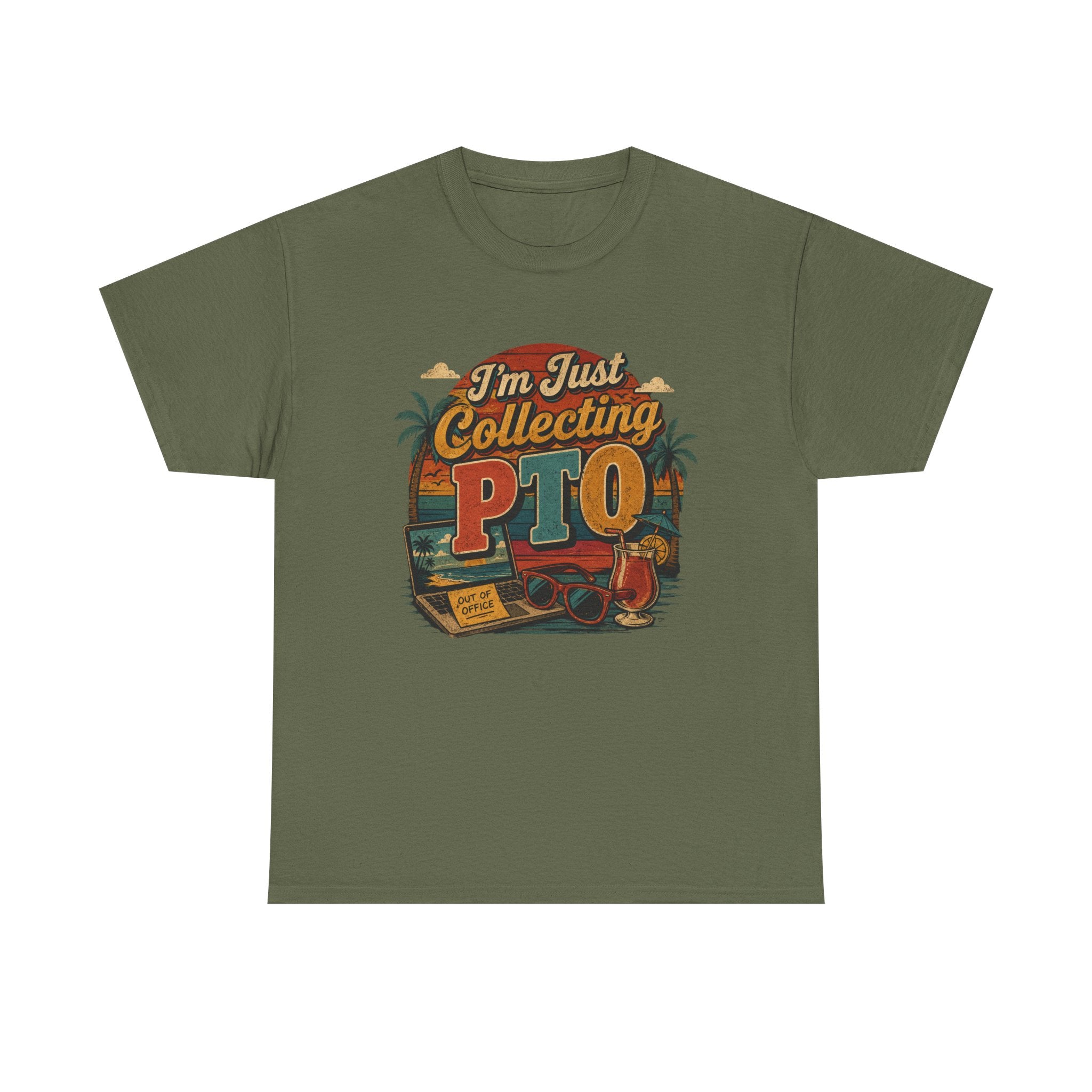 "I’m Just Collecting PTO" Retro Graphics T-Shirt