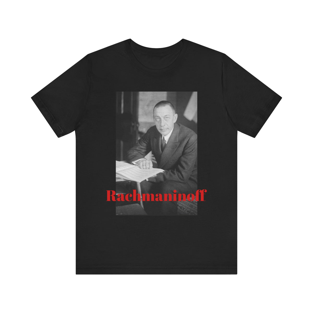 Rachmaninoff Portrait Graphic T-Shirt