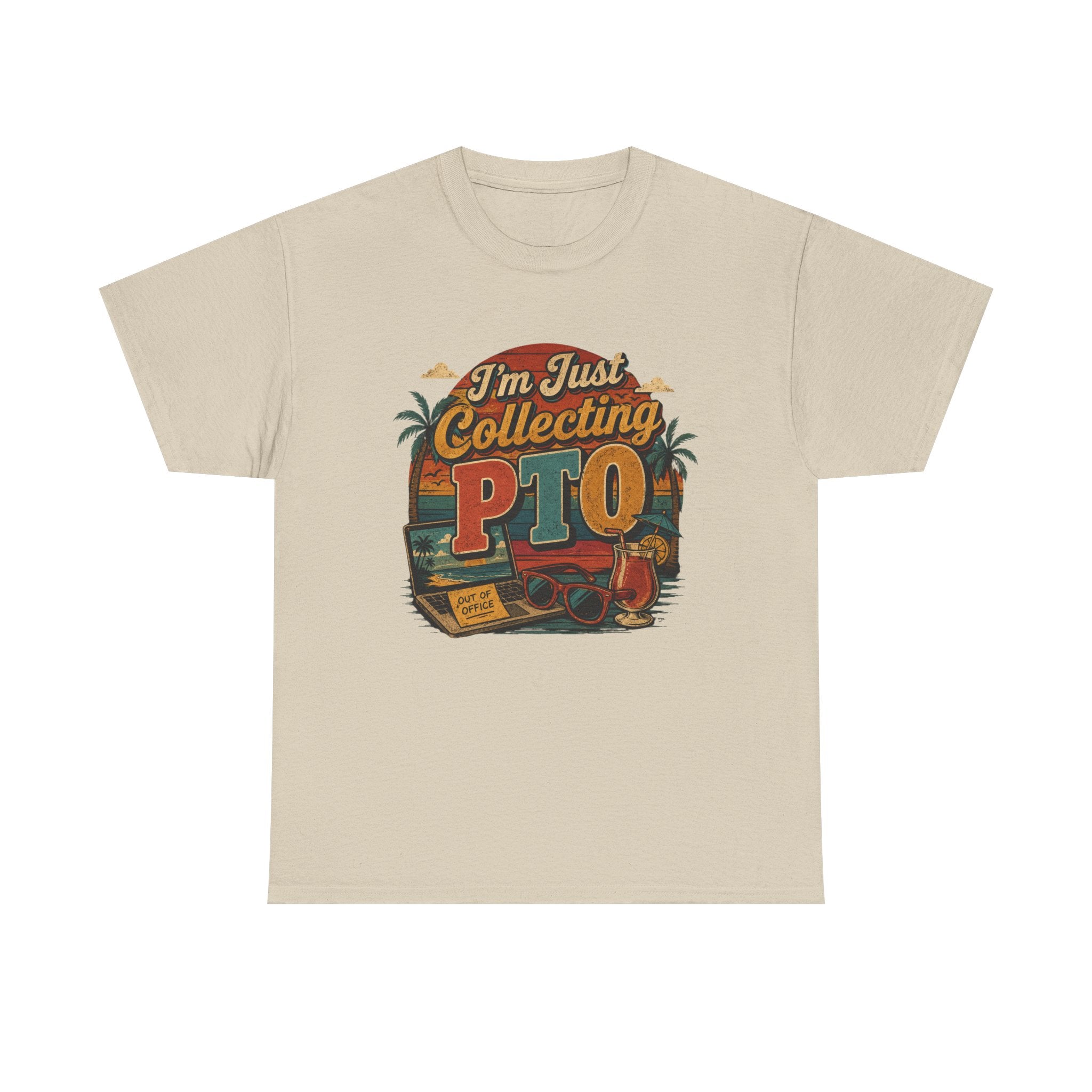 "I’m Just Collecting PTO" Retro Graphics T-Shirt