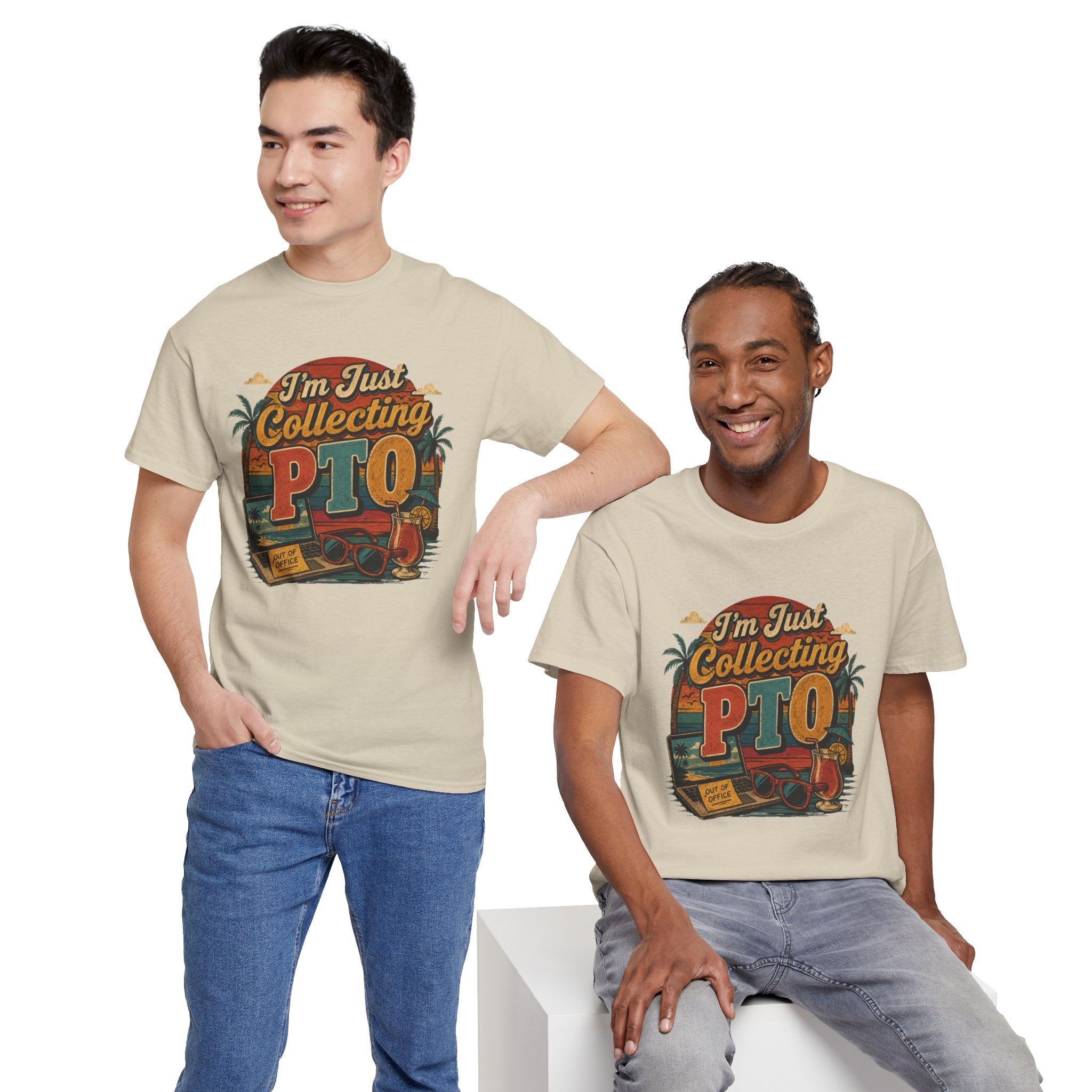 "I’m Just Collecting PTO" Retro Graphics T-Shirt