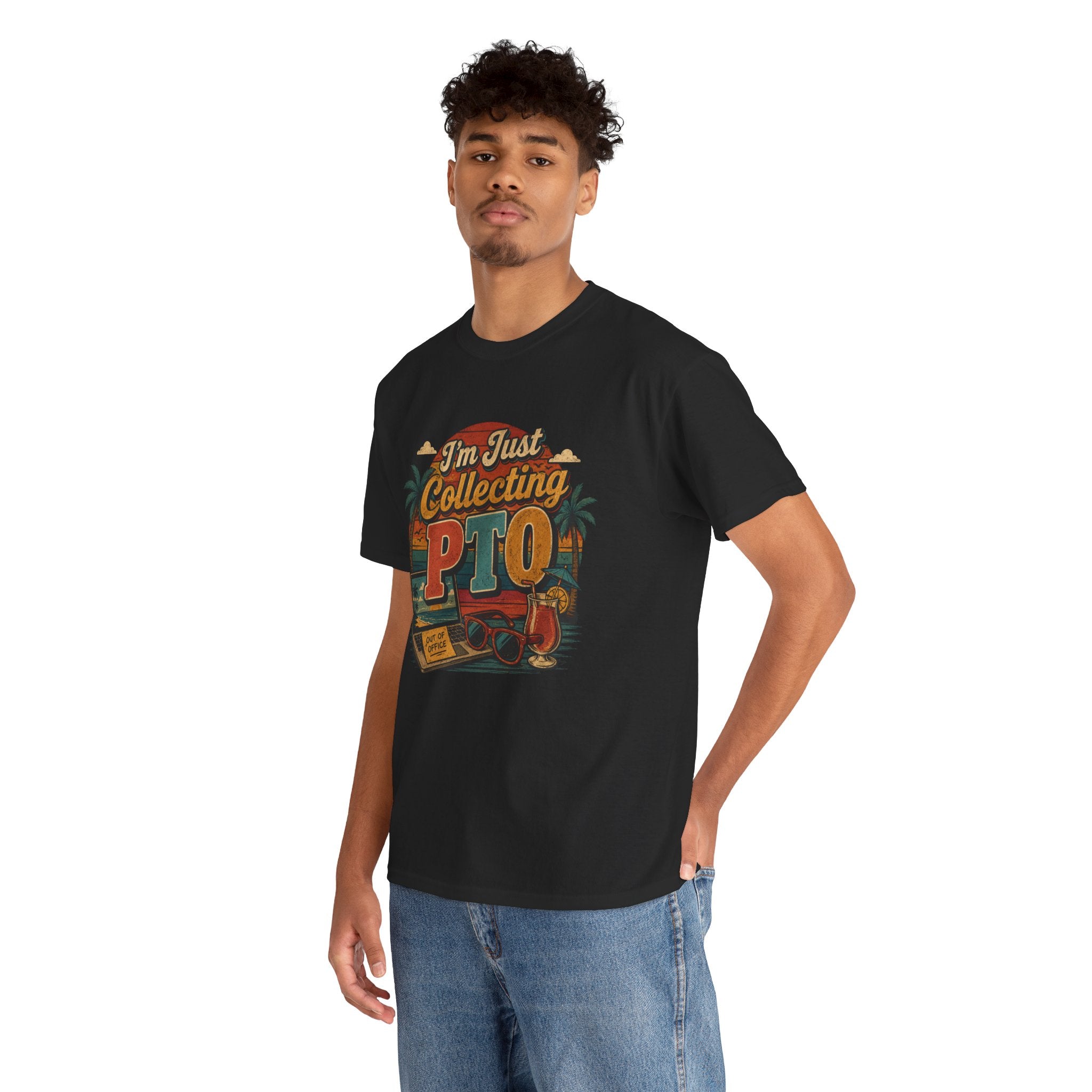 "I’m Just Collecting PTO" Retro Graphics T-Shirt