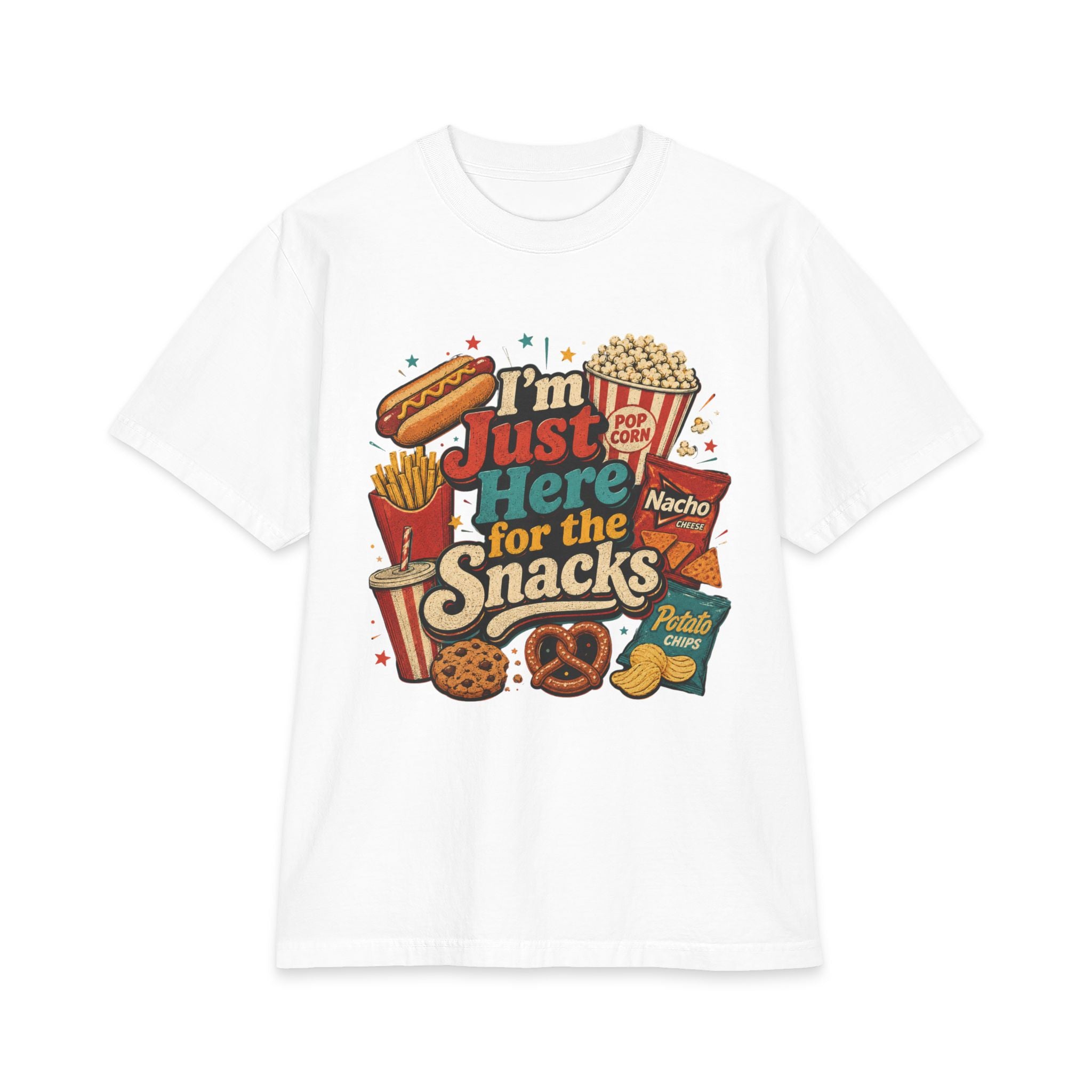"I'm Just Here for the Snacks" Graphic Tee