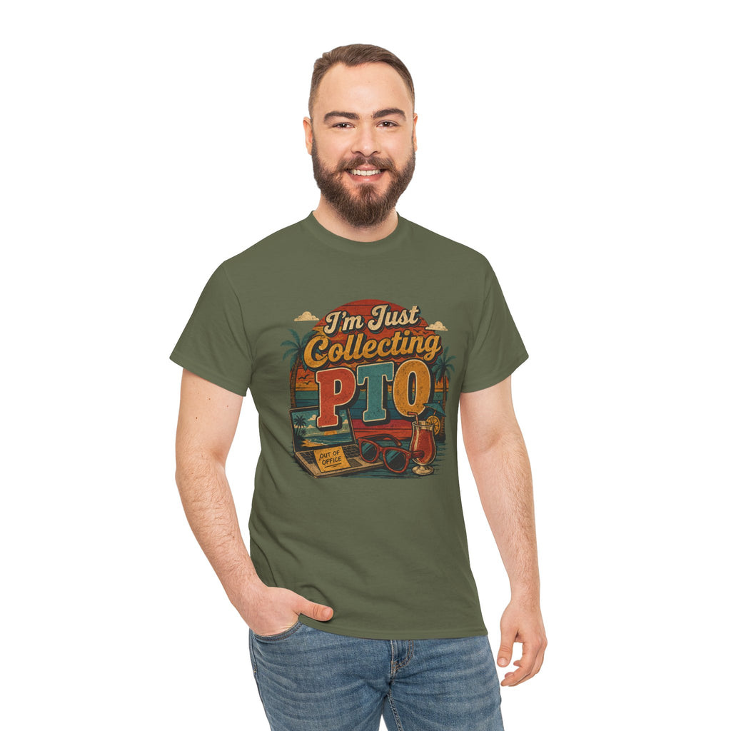 "I’m Just Collecting PTO" Retro Graphics T-Shirt