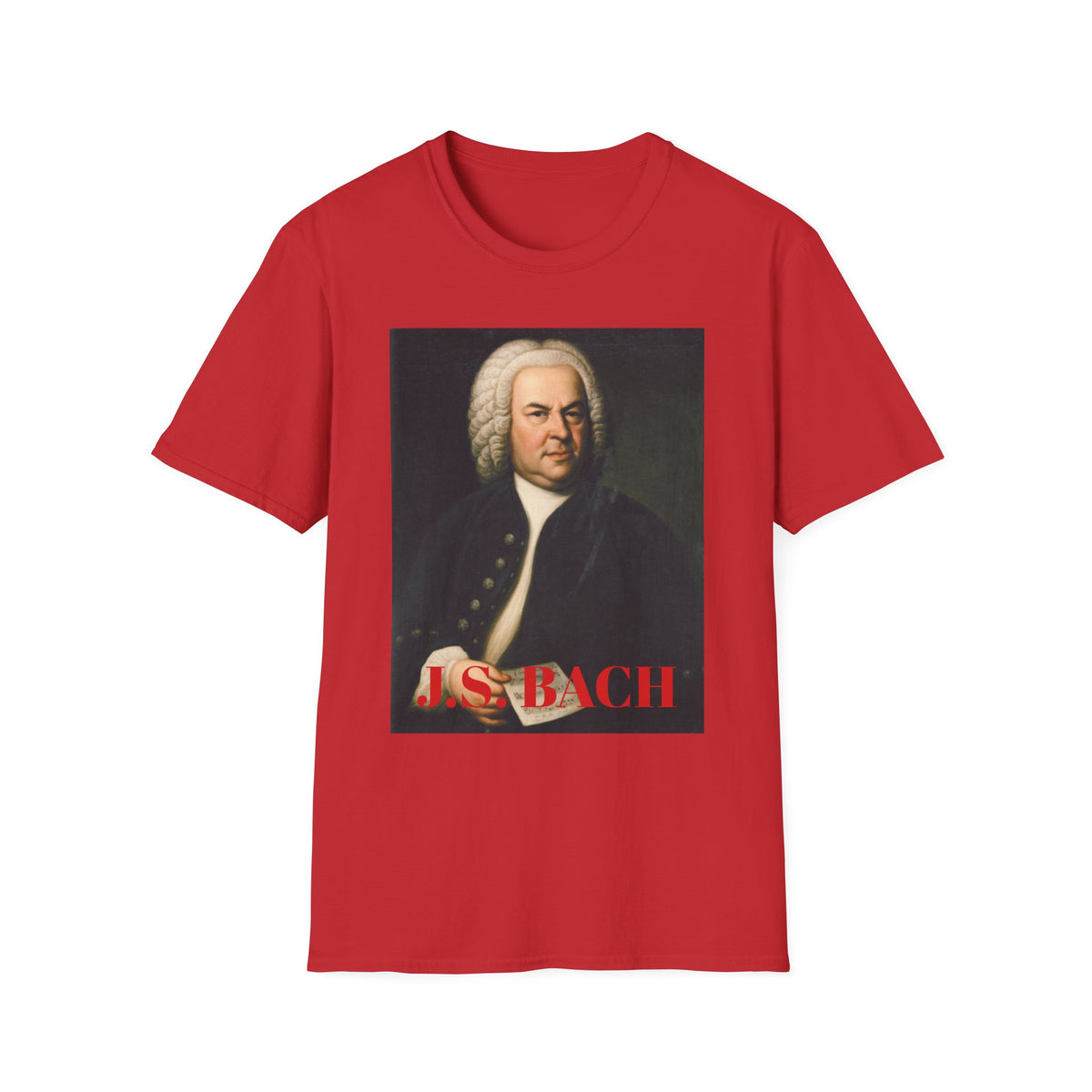 Bach Portrait Graphic T-Shirt