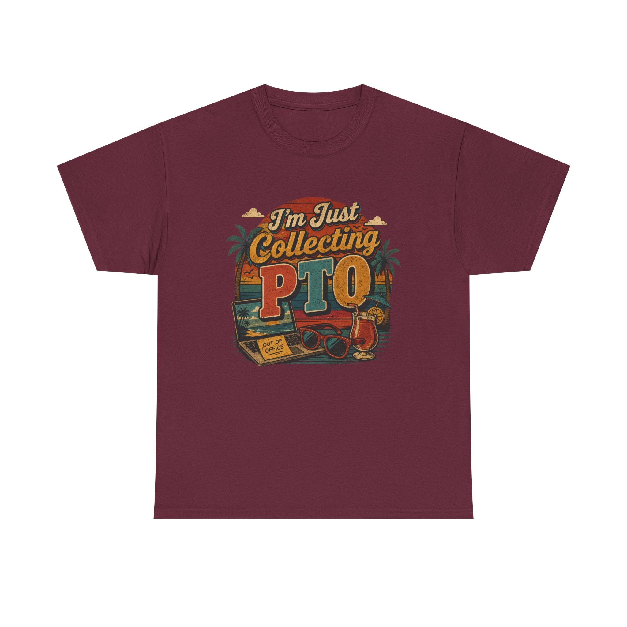 "I’m Just Collecting PTO" Retro Graphics T-Shirt