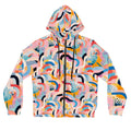 Abstract Rainbow Arches Full-Zip Hoodie