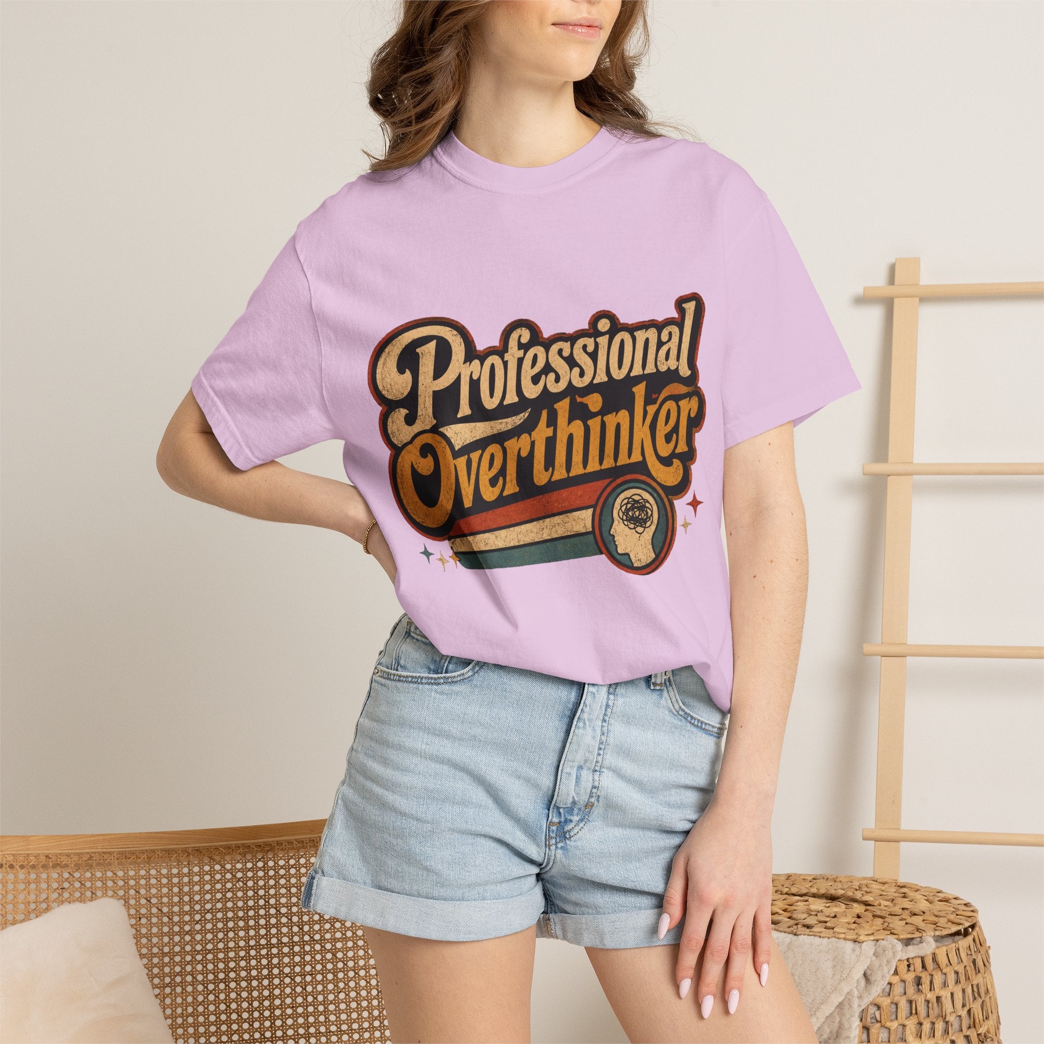 "Professional Overthinker" Retro Graphics T-Shirt