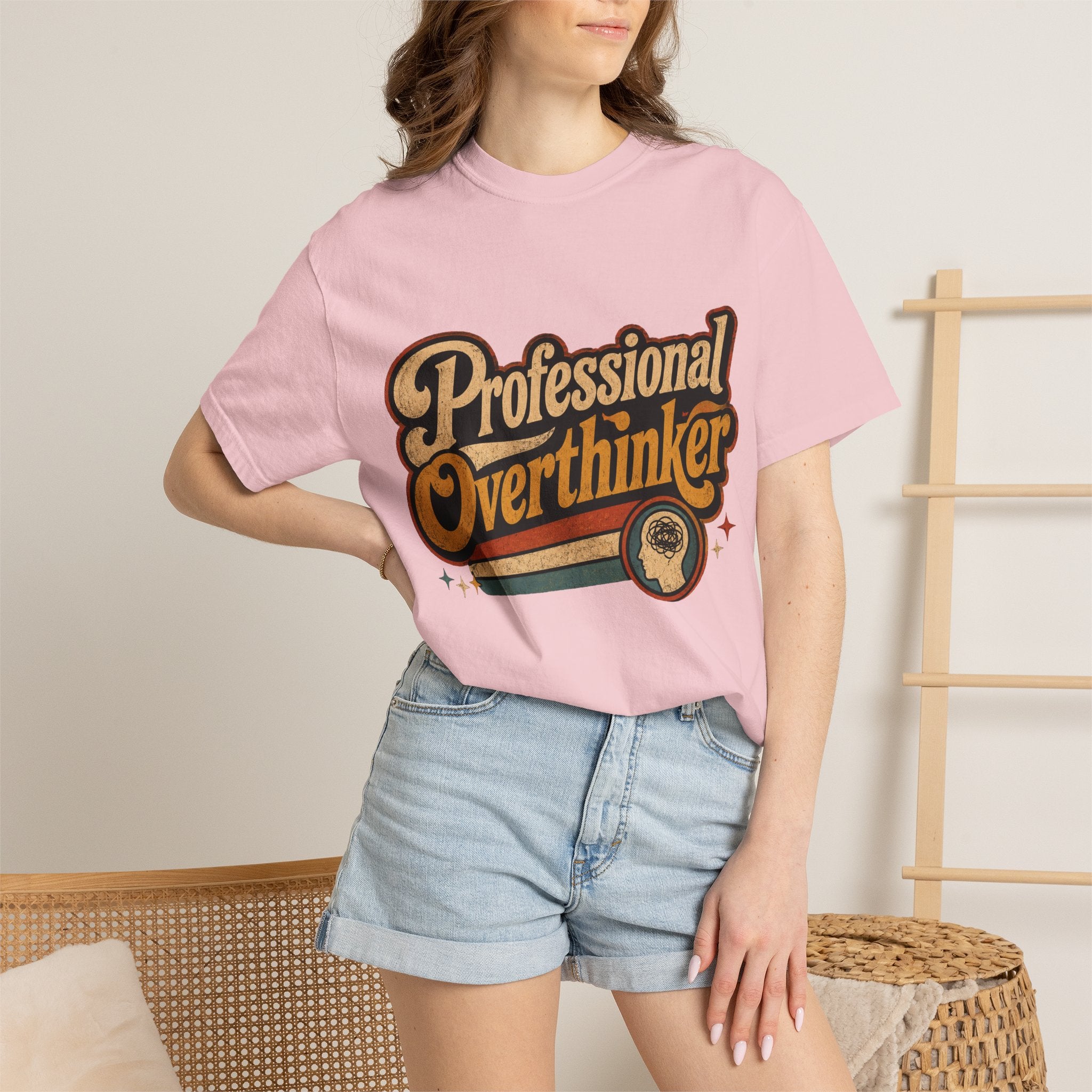 "Professional Overthinker" Retro Graphics T-Shirt