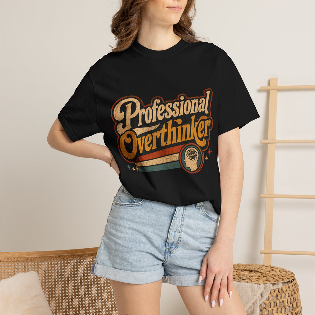 "Professional Overthinker" Retro Graphics T-Shirt