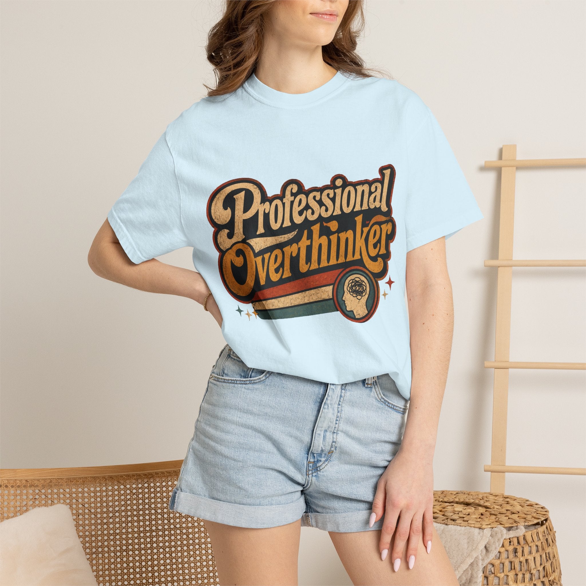 "Professional Overthinker" Retro Graphics T-Shirt
