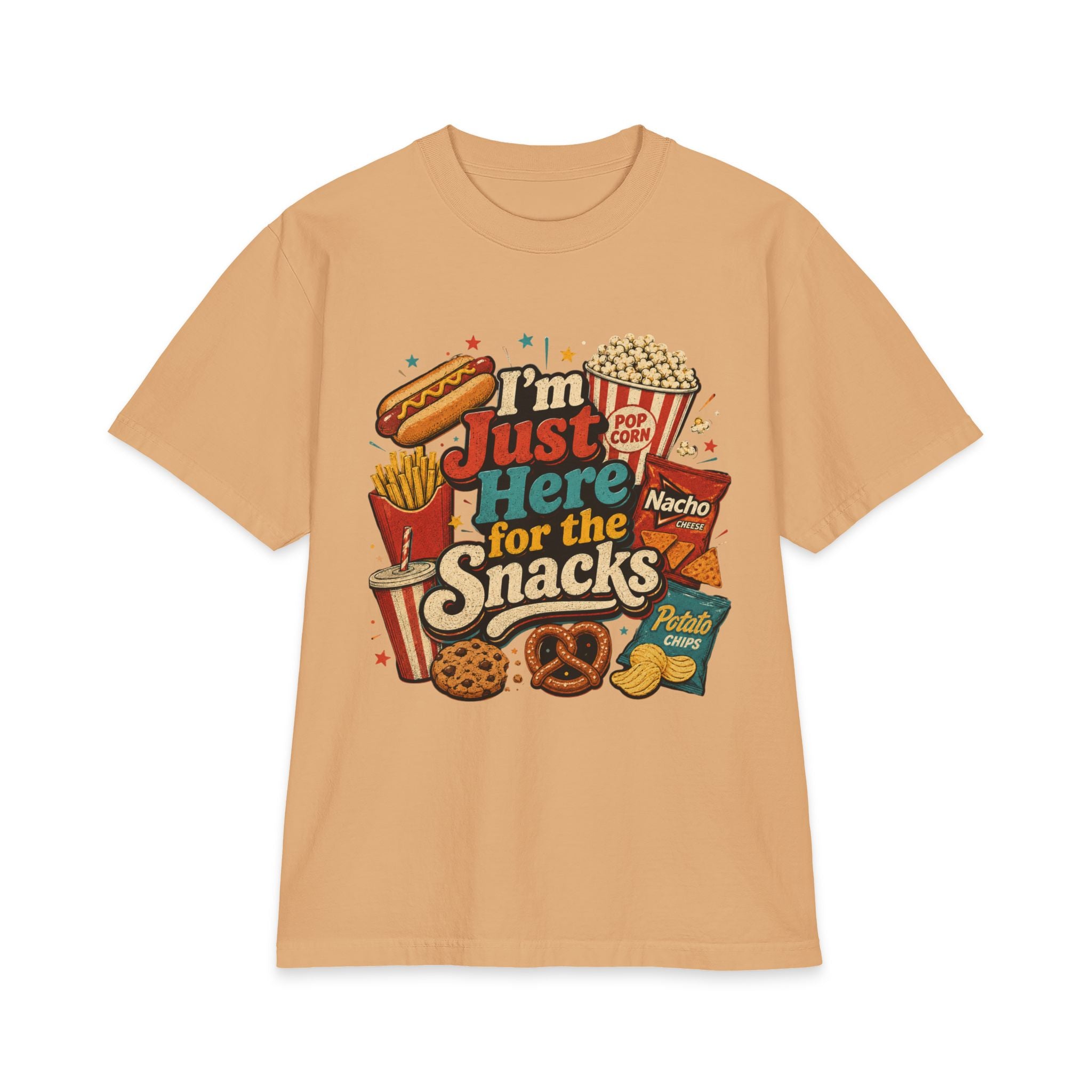 "I'm Just Here for the Snacks" Graphic Tee