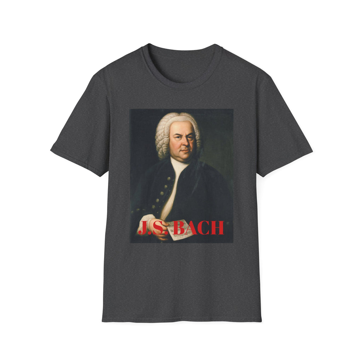 Bach Portrait Graphic T-Shirt