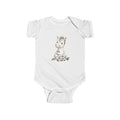 Cute Watercolor Zebra Baby Bodysuit